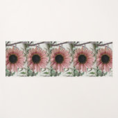 Pellrosa Sonnenblume Yogamatte (Vorderseite (Horizontal))