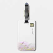 Pellrosa Watercolor Wash Gepäckanhänger (Rückseite vertikal)