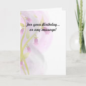 Pellrosa Watercolor Wash Karte (Vorderseite)