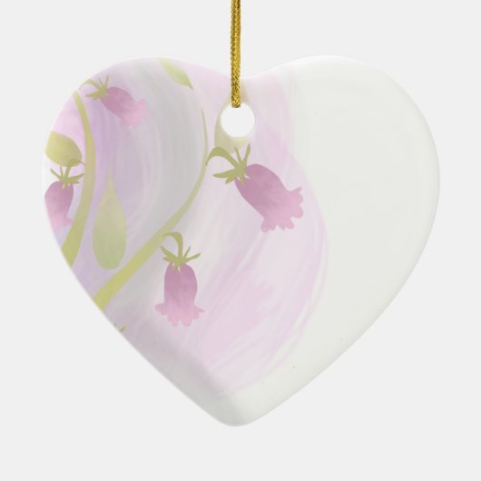 Pellrosa Watercolor Wash Keramik Ornament (Hinten)