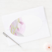 Pellrosa Watercolor Wash Ovaler Aufkleber (Umschlag)