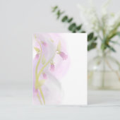 Pellrosa Watercolor Wash Postkarte (Stehend Vorderseite)