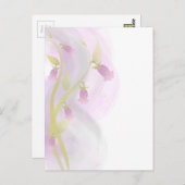 Pellrosa Watercolor Wash Postkarte (Vorne/Hinten)