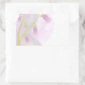 Pellrosa Watercolor Wash Rechteckiger Aufkleber (Tasche)