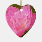 Pellrosafarbene, rosafarbene Erbsen Keramikornament (Rechts)