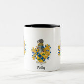 Pelly Familienwappen-Tasse Zweifarbige Tasse (Mittel)