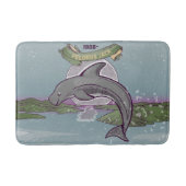 Pelorus Jack Neuseeland Dolphin Badematte (Vorderseite)