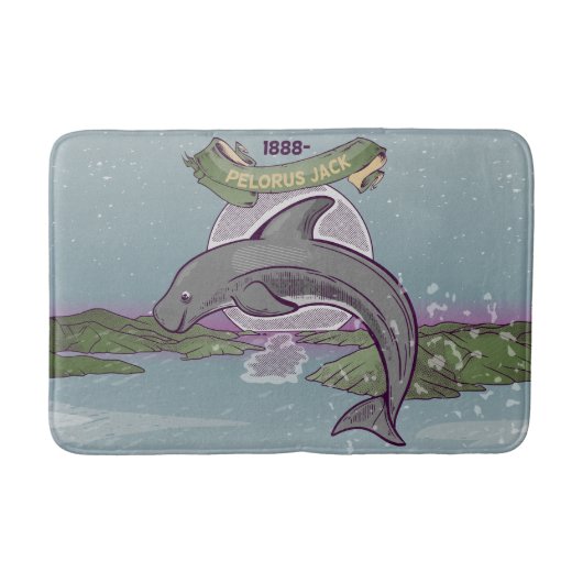 Pelorus Jack Neuseeland Dolphin Badematte (Vorderseite)