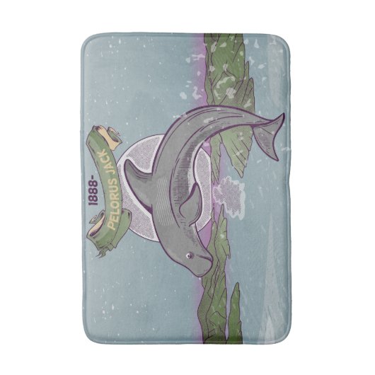 Pelorus Jack Neuseeland Dolphin Badematte (Vorderseite Vertikal)