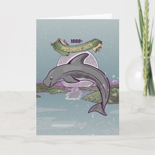 Pelorus Jack Neuseeland Dolphin Karte (Vorderseite)
