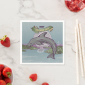 Pelorus Jack Neuseeland Dolphin Serviette (Beispiel)