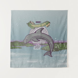 Pelorus Jack Neuseeland Dolphin Wandteppich