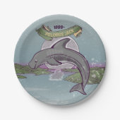 Pelorus Jack Risso-Dolphin Pappteller (Vorderseite)