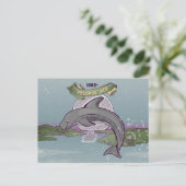 Pelorus Jack Risso-Dolphin Postkarte (Stehend Vorderseite)