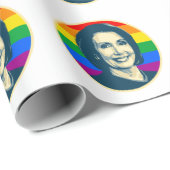 PELOSI LGBT-ABZEICHEN GESCHENKPAPIER (Rolleneckpunkt)