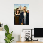 Pelosi und Schumer American Gothic Poster (Heimbüro)