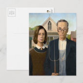 Pelosi und Schumer American Gothic Postkarte (Vorne/Hinten)