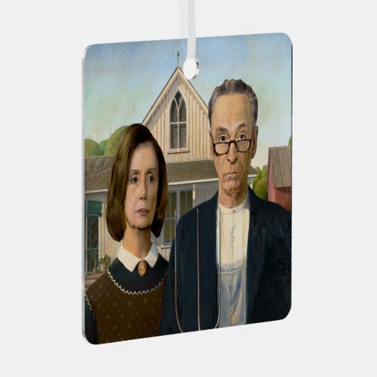 Pelosi und Schumer Weihnachtsschmuck (Vorderseite Rechts)