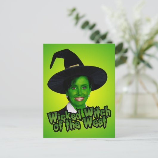 Pelosi: Wicked Witch of the West Postkarte (Stehend Vorderseite)