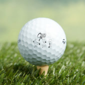 Pelotas de golf con golfistas gatos graciosos golfball (Insitu T-Shirt)