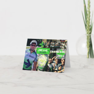 Pelotonia 2015 danken Ihnen Notecard Dankeskarte