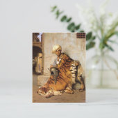 Pelt Merchant von Kairo von Jean-Leon Gerome Postkarte (Stehend Vorderseite)