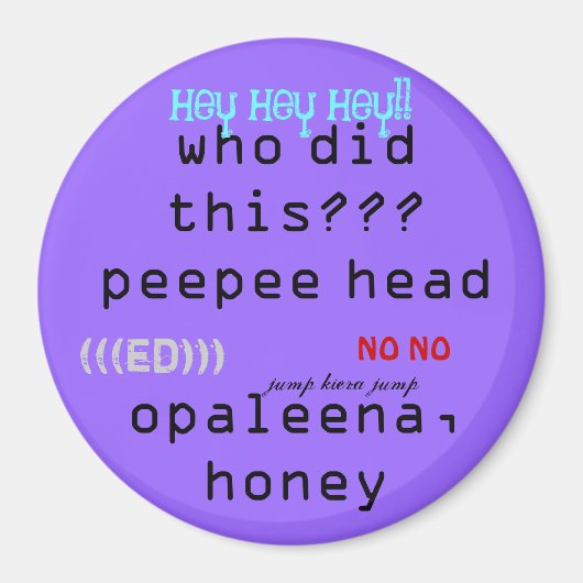 Pelto-Pup-Magnet Magnet (Vorne)