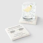 Peltoton Husband:  Die Höhlenmalerei der Evolution Steinuntersetzer (Seitenansicht)