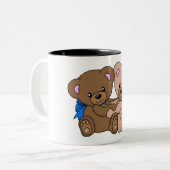 Peluche Zweifarbige Tasse (Vorderseite Links)