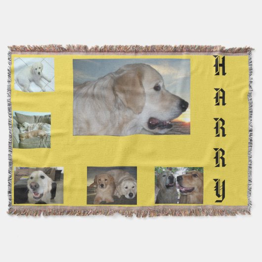 Pelz-Baby-Collage Decke (Vorderseite)