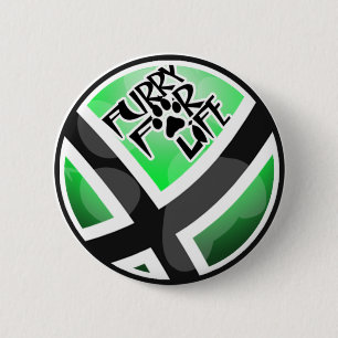 Pelz für das Leben Button