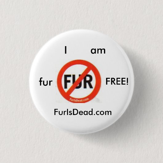 Pelz geben Knopf frei Button (Vorderseite)