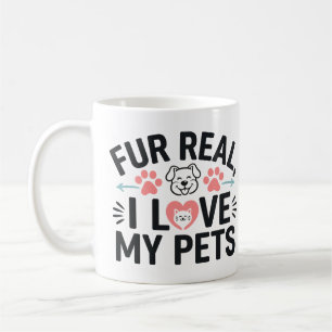 Pelz in Liebe meiner Haustiere Kaffeetasse