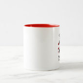 Pelz, Liebe, Zuhause Zweifarbige Tasse (Mittel)