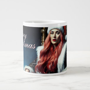 Pelz- und Lederdiva – Frohe Weihnachten Jumbo-Tasse