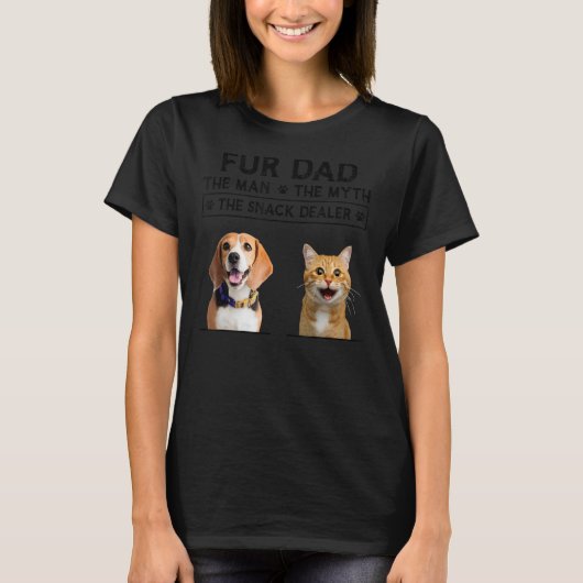 Pelz Vater der Mann den Mythos der Snack-Händler T-Shirt (Vorderseite)