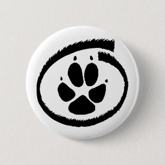 Pelzartiges inneres (Fox-Tatzen-) Abzeichen Button