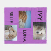 Pelzbabys Fotos Fleecedecke (Vorderseite (Horizontal))