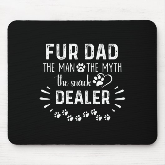 Pelze Vater Der Mann der Mythos der Snack-Händler Mousepad (Vorne)