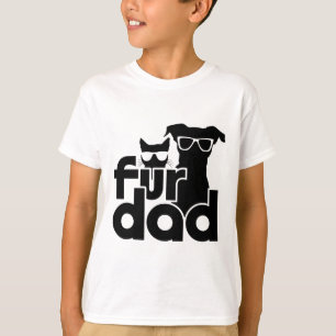 Pelze Vater Funny Vathday Shirts Katze und Hund Lo