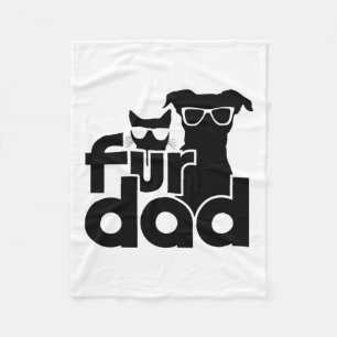 Pelze Vater Funny Vathday Shirts Katze und Hund Lo Fleecedecke