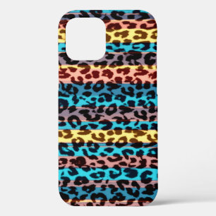 Pelzfelle aus Leoparden, farbige Streifen Case-Mate iPhone Hülle