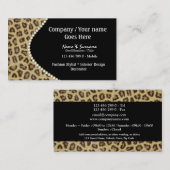 Pelzfelle von Moschustieren Visitenkarte (Vorne/Hinten)