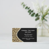 Pelzfelle von Moschustieren Visitenkarte (Stehend Vorderseite)