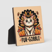 Pelzfisch - Niedlicher Erntedank Fotoplatte (Vorderseite)