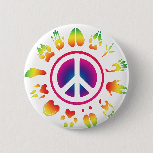 Pelzfrieden Button (Vorderseite)