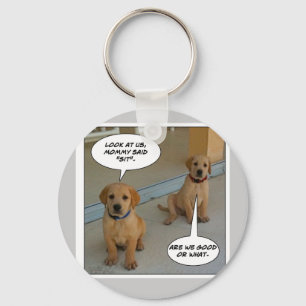 PelzFunnies "LABRADOR-WELPEN? " Schlüsselanhänger