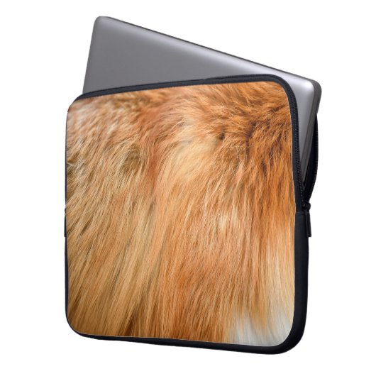 Pelzgewebe Laptopschutzhülle (Vorderseite Links)