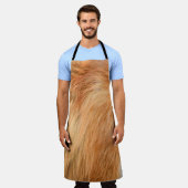 Pelzgewebe Schürze (Getragen)