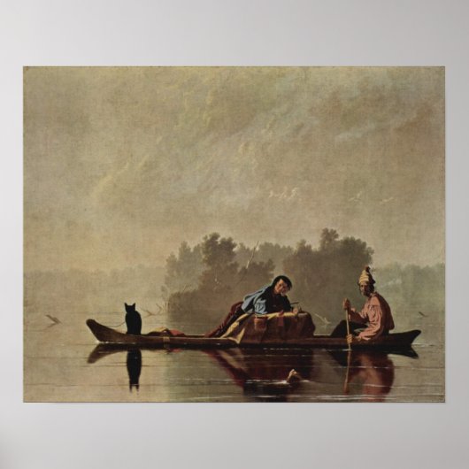 Pelzhändler, die den Missouri verlassen Poster (Vorne)